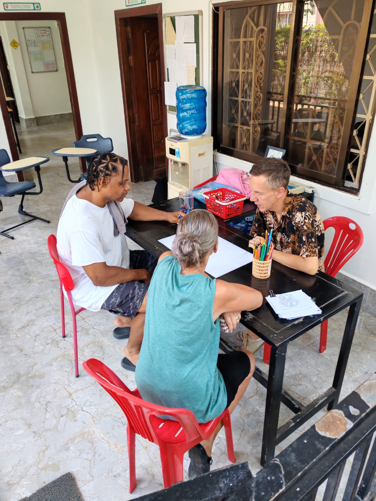 Pieter Keeve taking part in TEFL training in Siem Reap